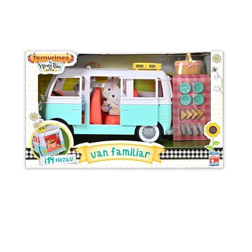 Ternurines Set de Juego Vehículo Van Familiar