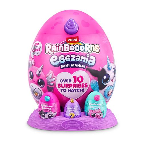Rainbocorns Huevo Sorpresa Eggzania con 10 Sopresas