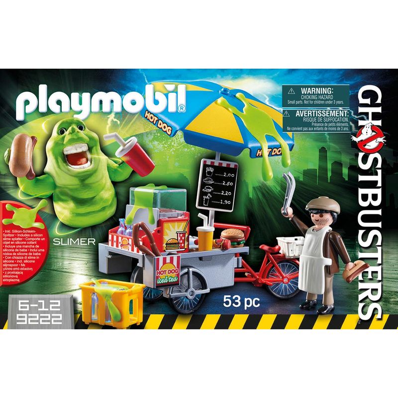 Playmobil-Ghostbusters-Slimer-con-Stand-de-Hot-Dog-9222