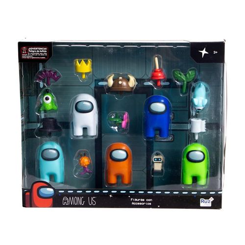 Among Us Multiempaque 5 Figuras 2.5" con Accesorios