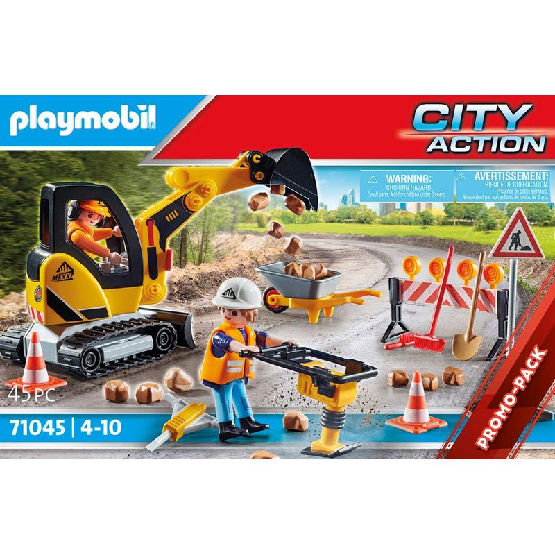 Playmobil-Promo-Packs-Construccion-de-Carreteras-71045