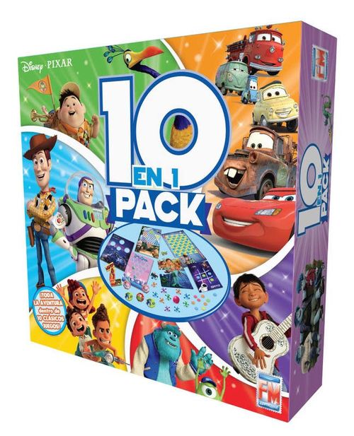 Disney Pixar Set de 10 Juegos de Mesa