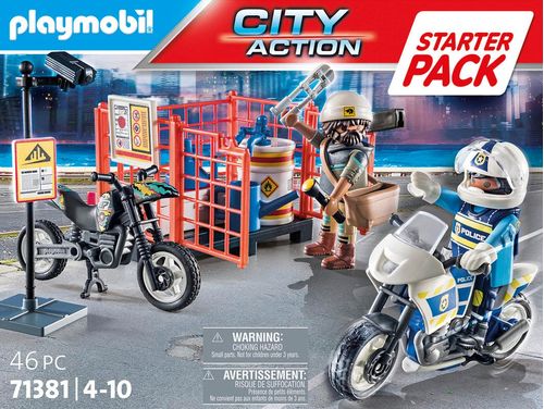 Playmobil Set de Juegos Policías y Ladrones