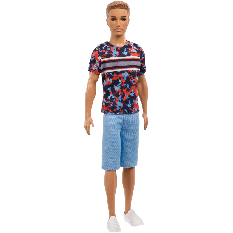 Barbie-Ken®-Fashionistas®-Playera-Estampada-Rayas