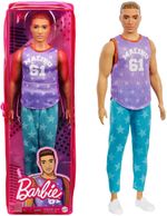 Mattel-Barbie-Fashionista-Ken-Con-Pantalones-Y-Camiseta-Malibu-GRB89