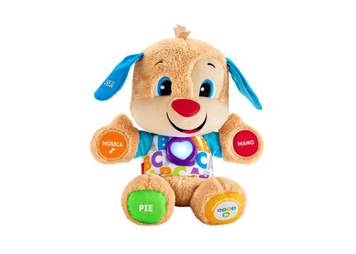 Juguete para Bebés Fisher-Price Perrito Abrazable con Sonidos y Canciones con Etapas de Aprendizaje