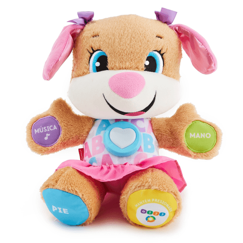 Juguete para Bebés Fisher-Price Hermanita Abrazable con Sonidos y Canciones con Etapas de Aprendizaje