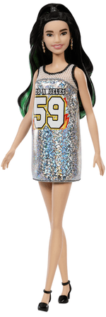Barbie-Muñeca-Vestido-plateado