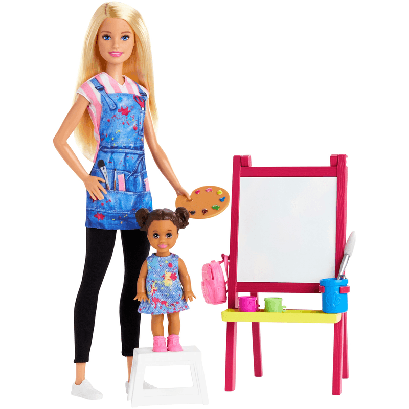 Mattel Barbie Careers Maestra Arte Con Niña GJM29