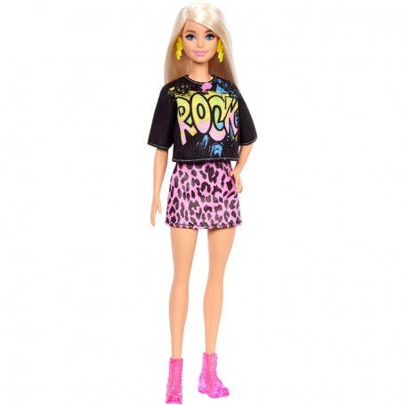 Barbie Fashion Doll & Beauty Rock Outfit y Minifada Animalprint