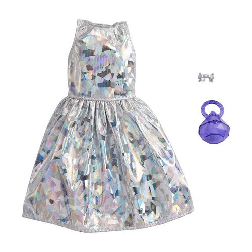 Barbie Fashionista Outfit Noche de Gala Plateado