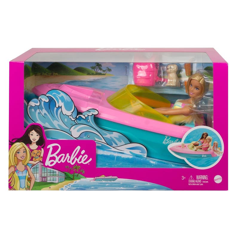 Mattel Barbie Lancha Con Muñeca GRG30