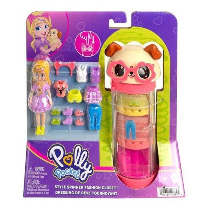 Mattel Polly Pocket Tubode Modas Giratorio de Perrito HKW04