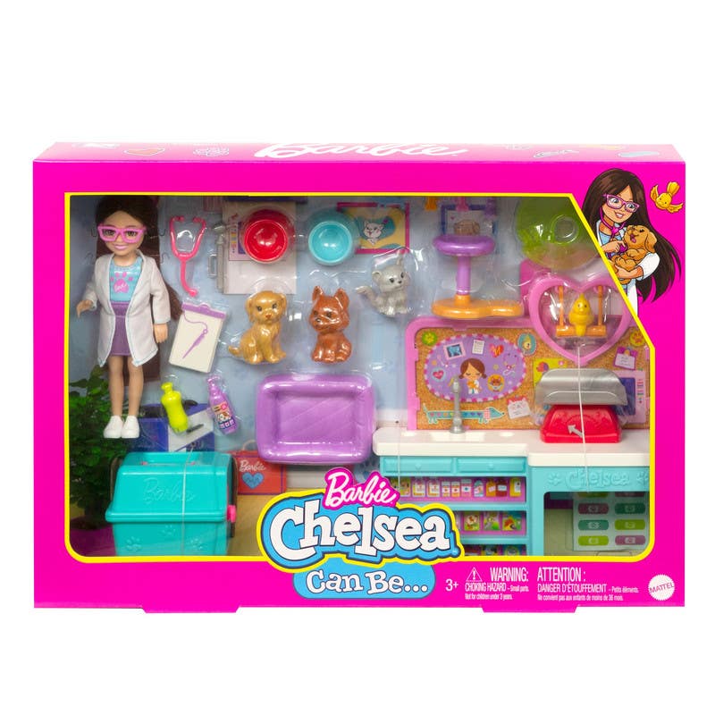 Mattel Barbie Muñeca Chelsea Veterinaria HGT12