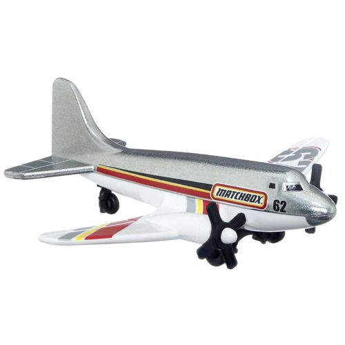 Matchbox Avión Sky Busters Blanco Incluye Tapete de Juegos