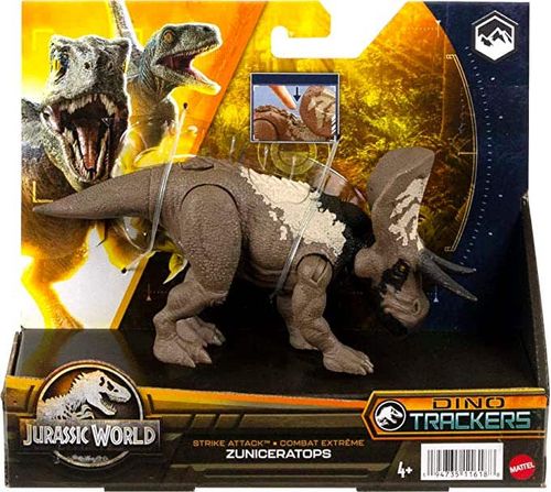 Jurassic World  Dinosaurio de Colección Zuniceratops Mordida Mortal Con Código de Realidad Aumentada