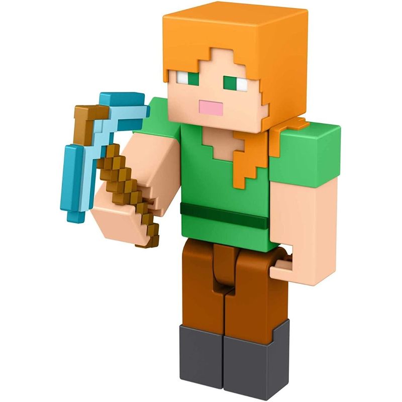 Mattel-Minecraft-Vanilla-Mini-Figura-Con-Crafting-Asst-Figura-Alex-GTP08-11