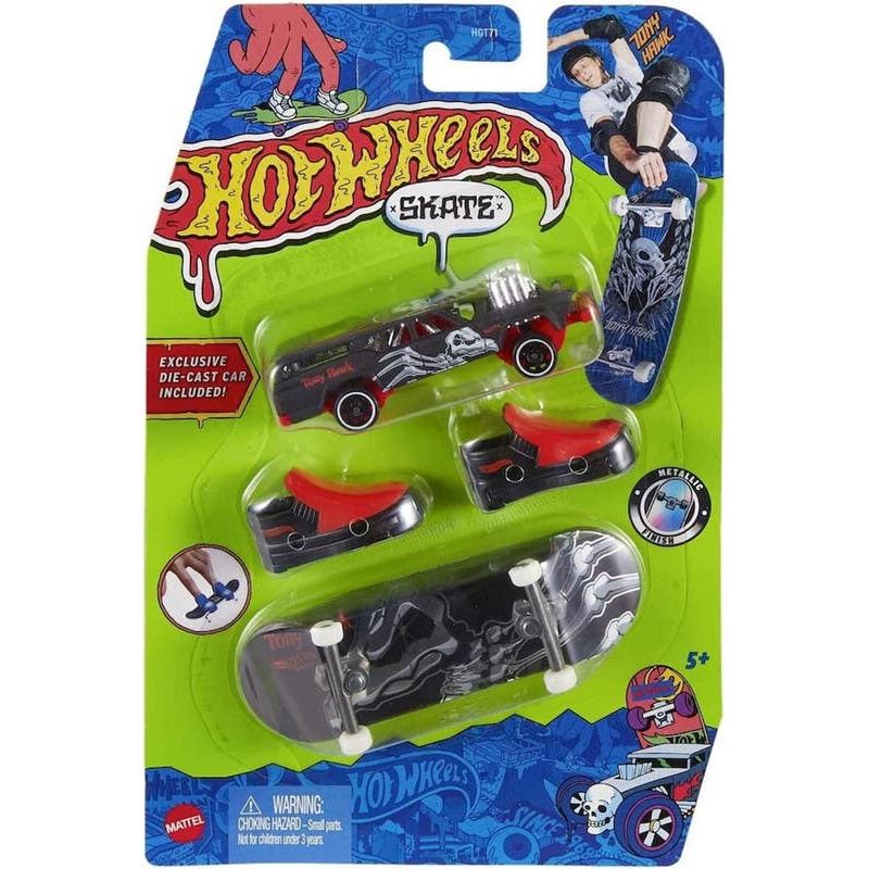 Mattel Hot Wheels Skate Patineta y Carro Gris HGT71