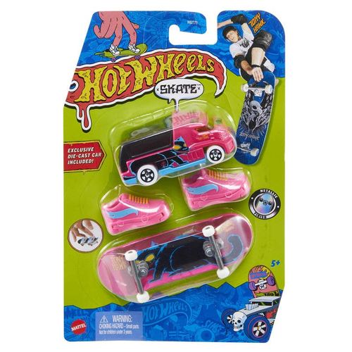 Hot Wheels 2 Pack Skate Patineta y Carro Morado