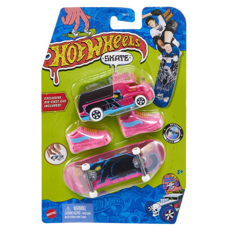 Mattel Hot Wheels Skate Patineta y Carro Morado HGT71
