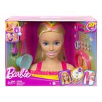 Mattel Barbie Muñeca Peinados Arcoíris Neón Rubia HMD78