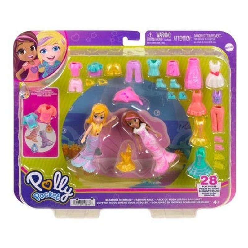 Mattel Polly Pocket Paquete de Modas Sirena HNF51