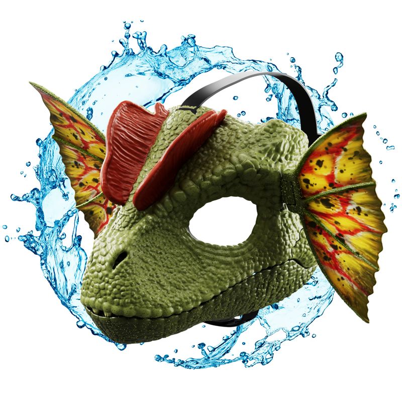 Mattel Jw Máscara Dilophosaurus Lanza-Veneno HXF55