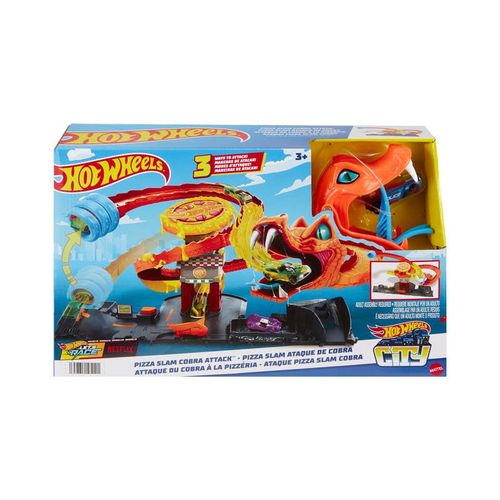 Hot Wheels City Set Ataque de Cobra vs Pizzería