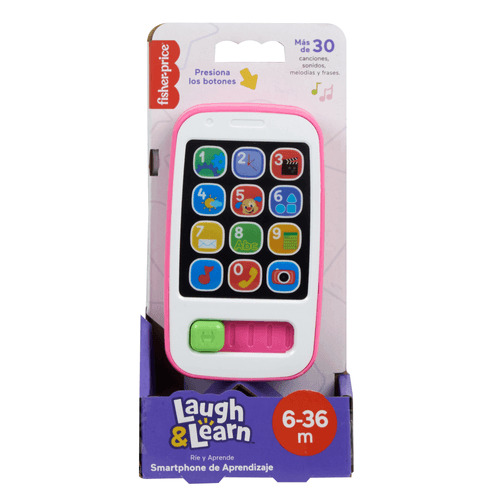 Juguetes para Bebés Fisher-Price Mi Primer Smartphone Rosa, Crece Conmigo