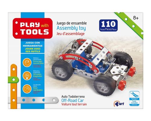 Auto Todo Terreno de Juguete Metálico para Armar