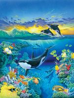 Wuundentoy Gold Edition Orcas en el Ocaso 100 Piezas 900