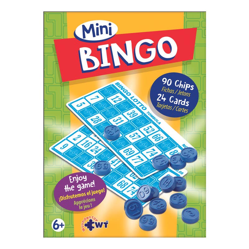 Wuundentoy Juegos De Mesa Viajero Pequeño Bingo