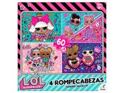 Rompecabezas 4 En 1 Lol Sorpresa de 60 Piezas