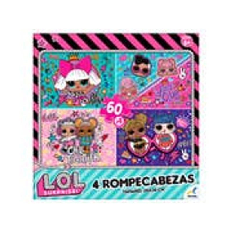 Novelty Rompecabezas 4 En 1 Lol Sorpresa JCA-2803