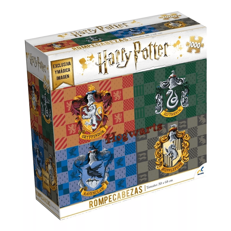 Novelty Rompecabezas Harry Potter Escudos Casas1000 Pzas 1925