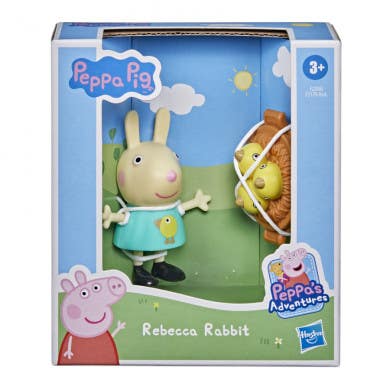 Peppa Pig Muñeca Rebecca Liebre con Nido de Pajaritos