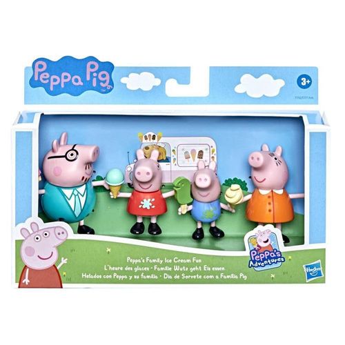 Peppa Pig y Su Familia con Helados 4 Pack