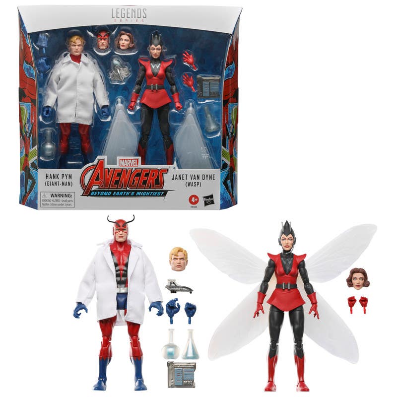 Hasbro Marvel Legends Series - Hank Pym (Giant-Man) Y Janet Van Dyne (Wasp) F9109