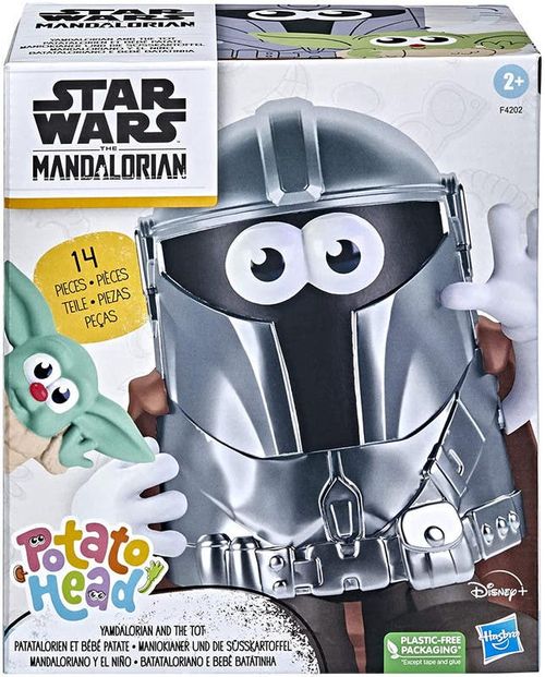Señor Cara de Papa The Mandalorian con Yoda Bebé