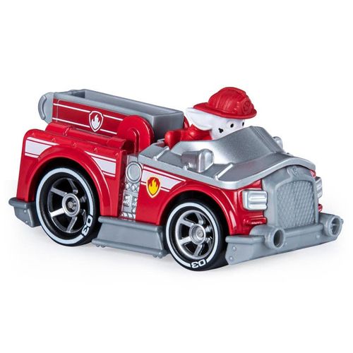 Paw Patrol Mighty Pups Super Paws Vehículo de Metal de Marshall