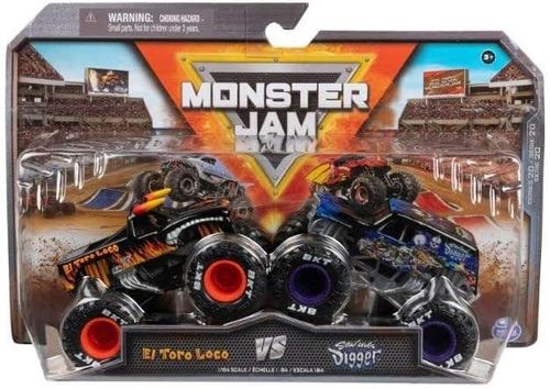 Monster Jam 2 Pack El Toro Loco vs Digger