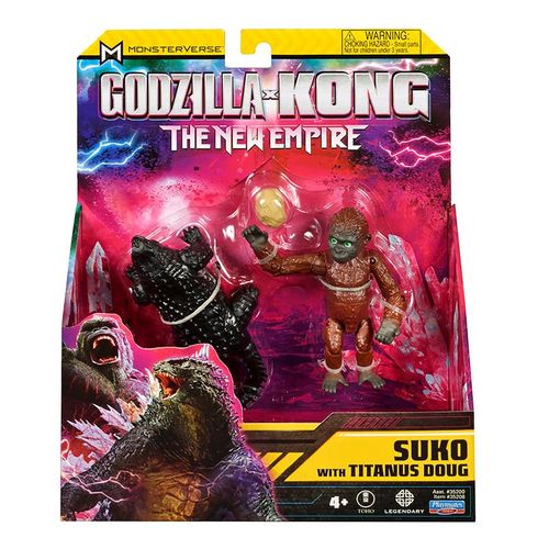 Godzilla vs Kong The New Empire Figuras de Acción Suko y Titanus Doug