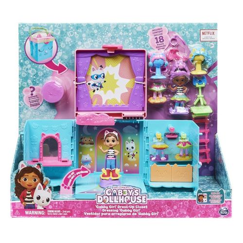 Gabby's Dollhouse Armario Arcoíris Con Muñeca de Gabby  y accesorios Instagrameables