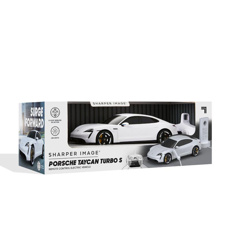 Sharper Image Toy RC Porsche Taycan Turbo S 1:20 1212010101