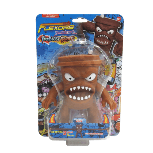Flexors Food Beasts Coff Muñeco Elástico 6"