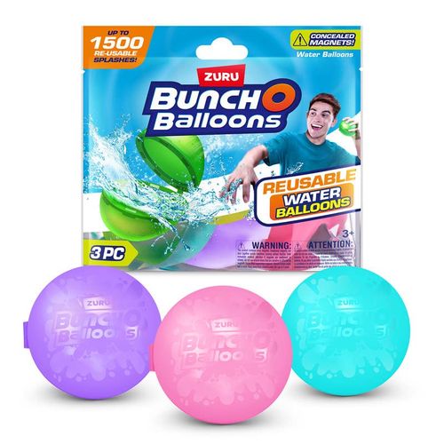 Globos de Agua Reusable Rosa Kit de 3 Piezas