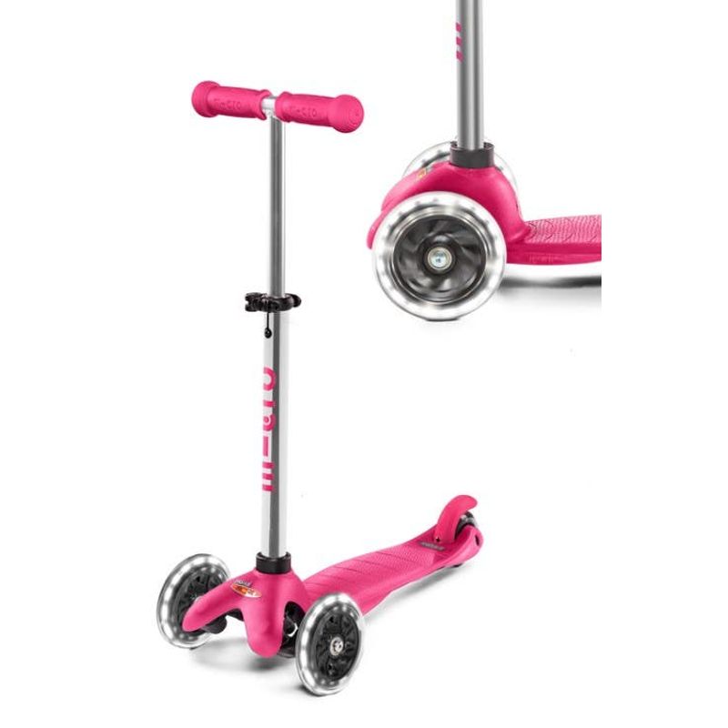 Micro Scooter Mini Micro Plus Rosa LED MM0316