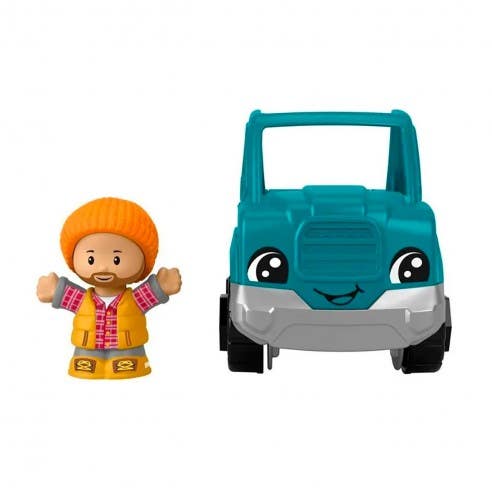Little People Carrito Azul con Figura