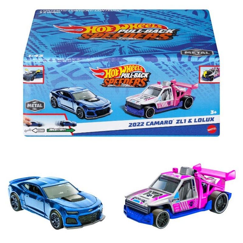 Mattel Hot Wheels Pull-Back Speeders™ 1  2022 Camaro ZL1 & Lolux HPR91