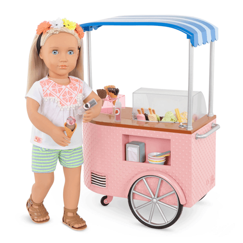 Our Generation Set de Juego Carrito de Helados con Accesorios
